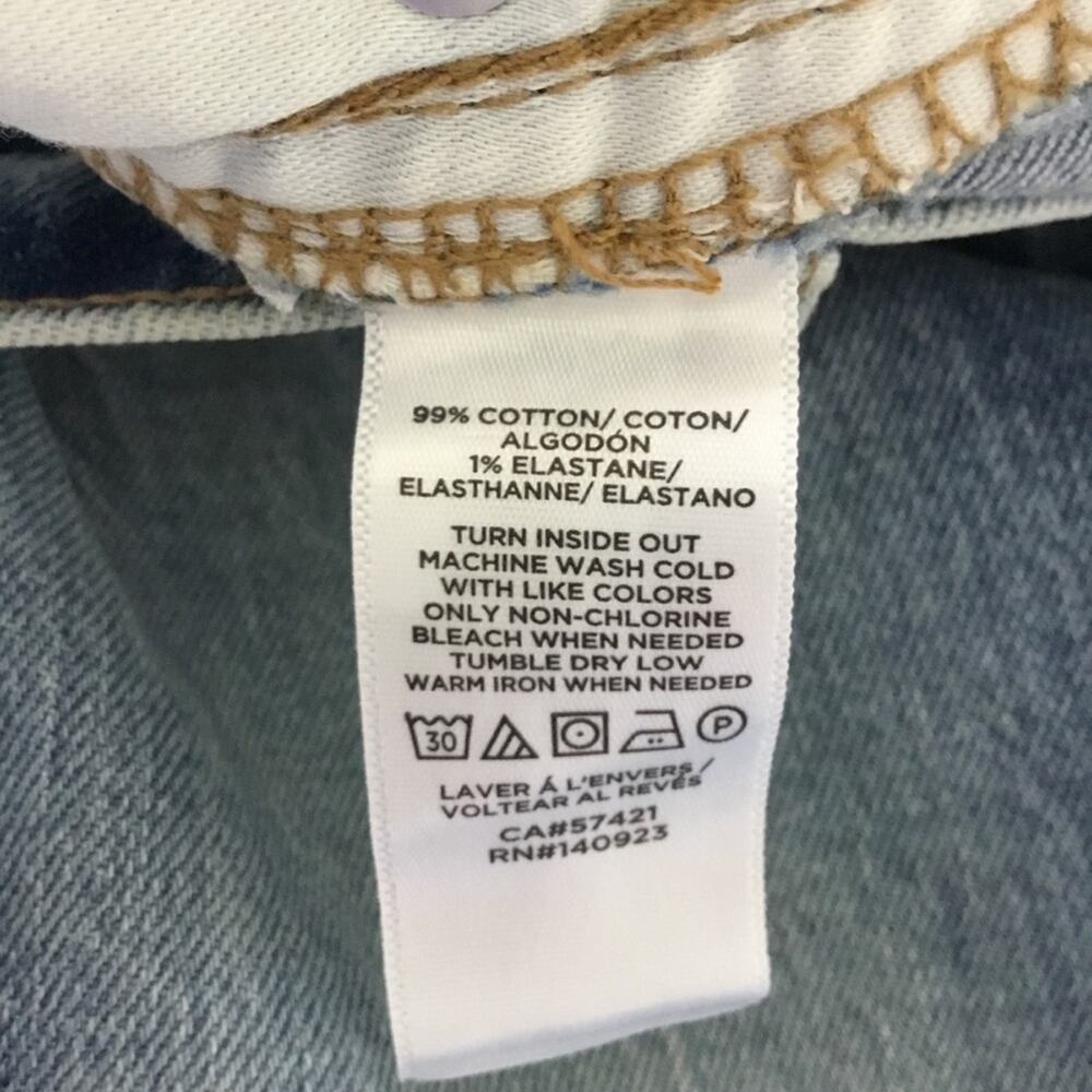 Loft Blue High Waist Straight Crop Jeans - Picture 13 of 16